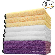 logo microfiber towel for hair /kitchen/hand/face/bath/beach/ car clean aliexpress microfiber fabric